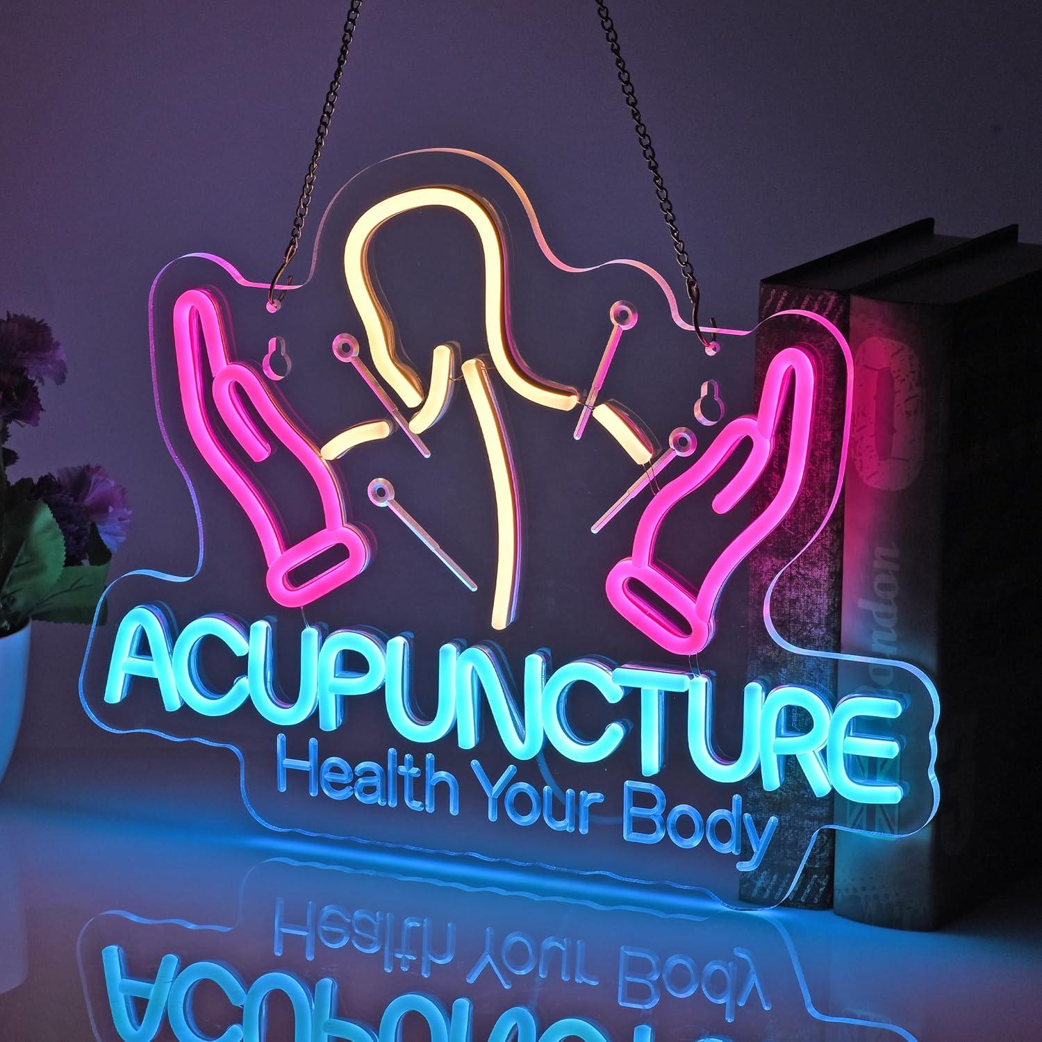 Akupunktur-Neonschild USB Dimm – Spa And Wellness Center Bewertung und Preis